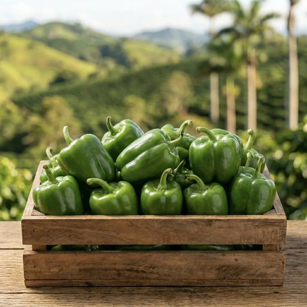 Pimentón Verde fresco del Quindío - Latido